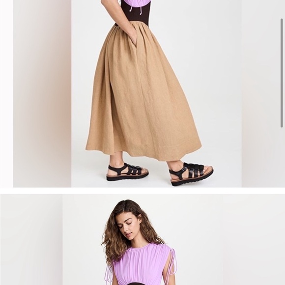 TORY BURCH *Runway* Lavender & Burlap Claire McCardell Midi Dress - Picture 8 of 12